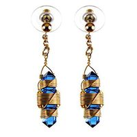 Buddha Maitreya The Christ Etheric Weaver® Earrings in 12k Gold-Fill Wire - Quartz Crystal Vibrational Healing Tools