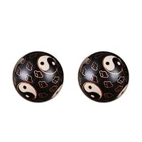 Lana Middle-Aged and Old People Resin Fitness Ball Practice Handball Health Ball Muscle Relaxation Massage Ball Fascial Ball, Portable, Durable, Small, Retro (Color : B1)