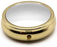 Silver/Gold - Pocket Purse Portable Travel Pill Box & Medicine Organizer (3 Compartments)