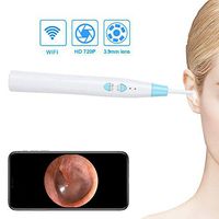Visual Ear Spoon, Earwax Removal Tool with Camera, Wireless USB Ear Cleaning Endoscope with 6 LED Lights, HD Ear Otoscope Inspection,IP67 Waterproof