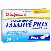 Walgreens Unflavored Laxative Pills, 30 ea