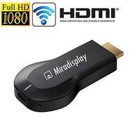 PXIFOSJFWFALJ TV Monitor Miradisplay WiFi HDMI Display Dongle/Miracast Airplay DLNA Display Receiver Dongle(Black) Streaming Media Players