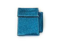 Kingsize Glitter Cigarette Case with Lighter Pouch (Blue)