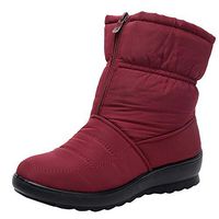 Theoylos Women's Winter Snow Boots Warm Plus Velvet Ankle Booties Ladies Thicker Waterproof Cotton Boots