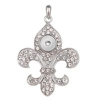 Hot Women Crystal Jewelry Necklace Pendant Fit 18mm Noosa Snap Button N146 Bright Stylish For gift Lovely Jewerly Fashionable Accessory Daily Amulet Unique