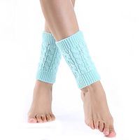 Ewandastore Women Winter Short Knit Crochet Cable Twist Leg Warmers Boot Socks