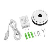 Zerone Wireless Home Security Camera, WiFi IP Surveillance Camera, 960P Panoramic Security System Monitor with 360 Degree Fisheye Lens Night Vision Motion Detection