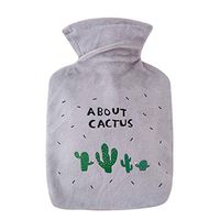 Cute Hot Water Bottle,Lumumi Cartoon Plush Warm Water Bag Explosion-Proof Water Injection Hot Water