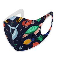 Mouth Masks for Dust Protection Anti Face Mask Washable Earloop Mask Sea Turtle