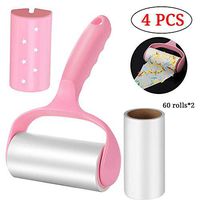 YOMIA 4 Pcs Lint Rollers for Pet Hair Lint Remover Sticky Roller, Adhesive Lint Brush for Clothes, Carpet, Car Seats, Dust, Dogs, Cats Removal Kit