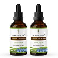 California and Valerian Tincture Alcohol Extract, Organic California Poppy Eschscholzia Californica, Valerian Valeriana Officinalis Relaxation 2x4 OZ