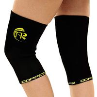 COLO Copper Knee Brace Compression Sleeve Support for Crossfit-Sports,Running - Guaranteed Relief for Arthritis Joints Pain,Stiff Muscles - Non Slip Gentle Compression Fit Women,Men,Teens - Single