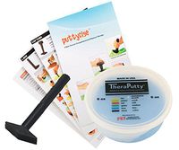 TheraPutty Standard Exercise Putty Blue - Firm 6 OZ + Puttycise Peg Turn TheraPutty Exercise Tool + Manual Bundle