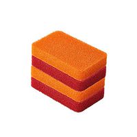 Liflicon Heavy Duty Silicone Scrubber Sponges (4 Pack) -Kitchen Bathroom Cleaning Scrubber Dish Washing Scrubber
