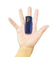 1Pcs Finger Splint-Support Brace for Straightening Curved Bent Finger Fix Strap - Tendon Release Pain Relief(Blue)