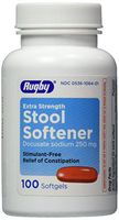 Rugby Extra Strength Stool Softener 100 Count Softgels Per Bottle