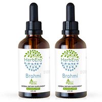 Brahmi B120 (2pcs) Alcohol-Free Herbal Extract Tincture, Super-Concentrated Organic Brahmi (Bacopa Monnieri) (2x4 fl oz)