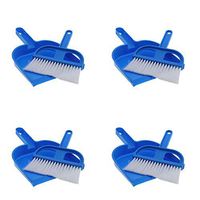 Dustpan with Brush - Set of 4 - Blue