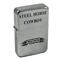 Lighter - Steel Horse Cowboy High Polish Chrome - Star Int. Inc Brand