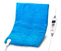 SAFR Thermotherapy Electric Heating Pad - Ultrasoft™ Microfiber - [20”x24” | XXL - Malibu Blue]