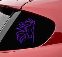 Slap-Art Horse Head Vinyl Decal Sticker (Purple)