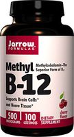 Jarrow Formulas Methyl B-12 500 mcg, Supports Brain Cells & Nerve Tissue, 100 Lozenges