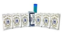 Bundle 8 Items-Zig Zag White Original Single Wide Rolling Papers 6 Packs, Plus Zig Zag 70 MM Rolling Machine Plus Acrylic Storage Tube