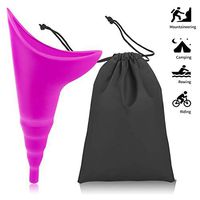 HGUIM Female Urination Device – Portable Female Urinal, Pee Standing Up – Reusable Silicone Pee Funnel for Travel, Camping, Hiking, Festivals, or Any Outdoor Activities -Discreet Carrying Bag Included