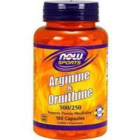L-Arginine&Ornithine, w/ORNITHINE, 100 Caps by Now Foods (Pack of 3)