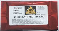 IBC Chocolate Protein Bar, (Case of 12 Bars) -- ALWAYS 100% Gluten, Dairy, Soy and Cholesterol FREE -- Vegan and Non-GMO -- 12g Protein - 6.5g Sugar - 147 Calories