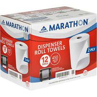 Marathon 2-ply House Hold Dispenser Paper Towel Rolls:12 Count