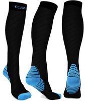 Compression Socks Men Women Stockings,20-30mmhg Knee High Thick Black Sports Running Sock-Support Hose Circulation Recovery,Relief Calves Foot Pain for Athletic Pregnancy Travel Nursing Flying