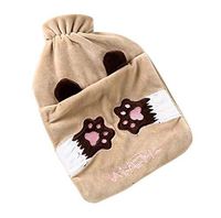 1L Hot Water Bottle Classic Premium Hot Rubber Bag with Soft Cover, Cat