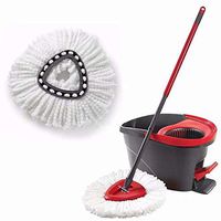 Syhonic Spin Mop Replacement Head Microfiber Mop Head Refills Easy Cleaning Mop Head Replacement for Home Household