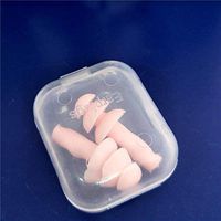 Jenny.Ben 2 Pairs of Boxed Comfortable soundproof earplugs Noise Reduction Silicone Soft earplugs Swimming Silicone earplugs Pink