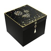 EZ Gift Box Como Ornament Christmas Box for Presents Gorgeous Glossy Finish Pops Up in Seconds for Holiday Storage 10x10x8 Includes Tissue Paper and Greeting Card - EndlessArtUS