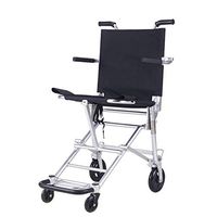 Red cloud Portable Transport Wheelchair, Aluminum Alloy Manual Folding Adult Chair with Pedals Comfortable armrest Heavy Duty Wheelchair, (L × W × H) 21.26 × 17.72 × 7.87inch