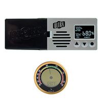 Cigar Oasis Ultra 3.0 Electronic Cigar Humidifier with Digital Analog Hygrometer Bundle