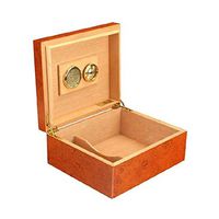 Smoking Set/Can Accommodate 50 Cigars Belt Humidifiers and Hygrometers Cigar Cabinets Professional Storage Cigar Cedar Wood Lined Cigarette Box Men's Gift Box Mute