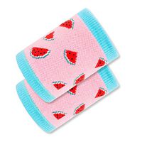 Vaeiner Kid's Sports Sweat Wristbands, Kids Sport Compression Wrist Brace Guard Watermelon Colored Protective Wristbandki