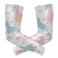 Men's UV Protection Arm Sleeve Unicorn Blue Compression Arm Sleeve, Skin Protection Cooler Cycling Sleeves for Outdoor Activities to Cover Arms