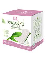 Organyc 100% Certified Organic Cotton Panty Liner, Light Flow, Folded, 24Count