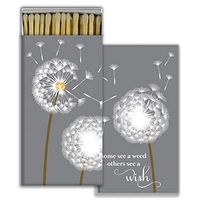 MY SWANKY HOME Elegant Dandelion Wish Gray Floral Matches | Set 10 Graphic Long Fireplace