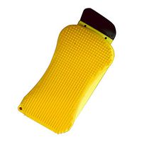 memorytime Scrub Scrape Soap Dispenser Kitchen Dish Plate Silicone Cleaning Brush Tool Yellow