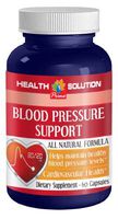 Blood Pressure Essentials - Blood Pressure Support 690MG - All Natural Formula - Garlic Pills - 1 Bottle (60 Capsules)