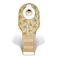 ConvaTec - Little Ones - Two-Piece Drainable Pouch - 1/5" to 1-1/4" Cut-to-Fit - 8" L - Transparent with Print