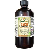 Neem (Azadirachta Indica) Tincture, Organic Dried Leaves Liquid Extract (Brand Name: HerbalTerra, Proudly Made in USA) 32 fl.oz (0.95 l)