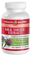 Liver and Kidney Support Supplement - Milk Thistle - Powerful ANTIOXIDANT - Milk Thistle Best Seller - 1 Bottle (60 Capsules)