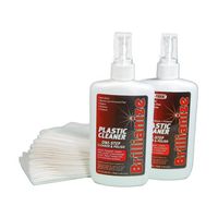 Brillianize 8 Ounce (240 ml) Pump Spray Bottles - 2 Pack and 40 SofKloth Polyester Polishing Cloths