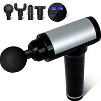 PRACMANU 30 Speeds Led Muscle Massage Gun Handheld Electric Body Massager Gun Tool Machine Vibration Cordless for Athletes